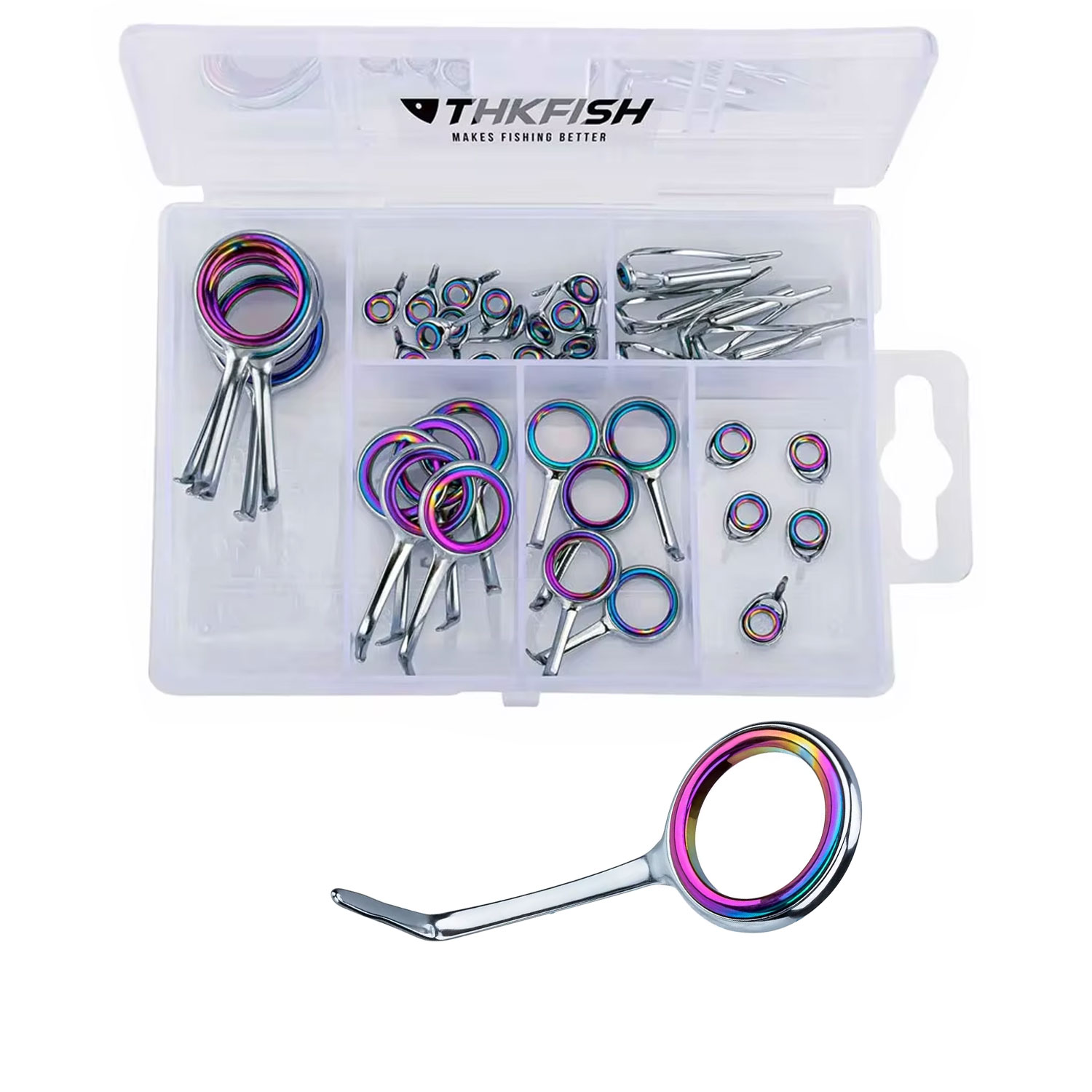 40pcs Colorful Fishing Rod Gui - Fishing Rod Guide Replacement review and price